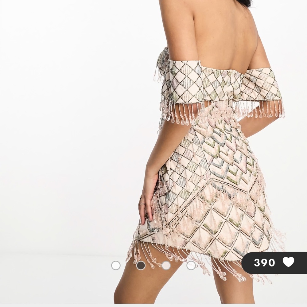Asos Design Embellished Mini Dress